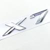 3D ABS Black Chrome Car Letters Rear Trunk Badge X7 Logo For BMW X7 Sticker Emblem X7 Lettering Accessories