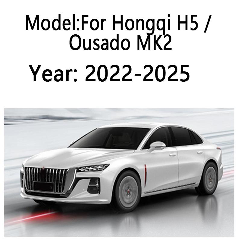 For Hongqi H5 MK2 Ousado 2022-2025 Window Door Visor Vent Awning Sun Rain Wind Guard Cover Deflector Weathershield Accessories