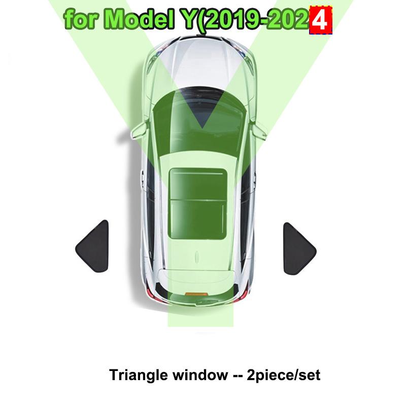 For Tesla Model Y 2025 Sun Roof Shade Model 3 Highland 2024 Glass Roof Sunshade Front Rear Window Windshield Privacy Cover Kids