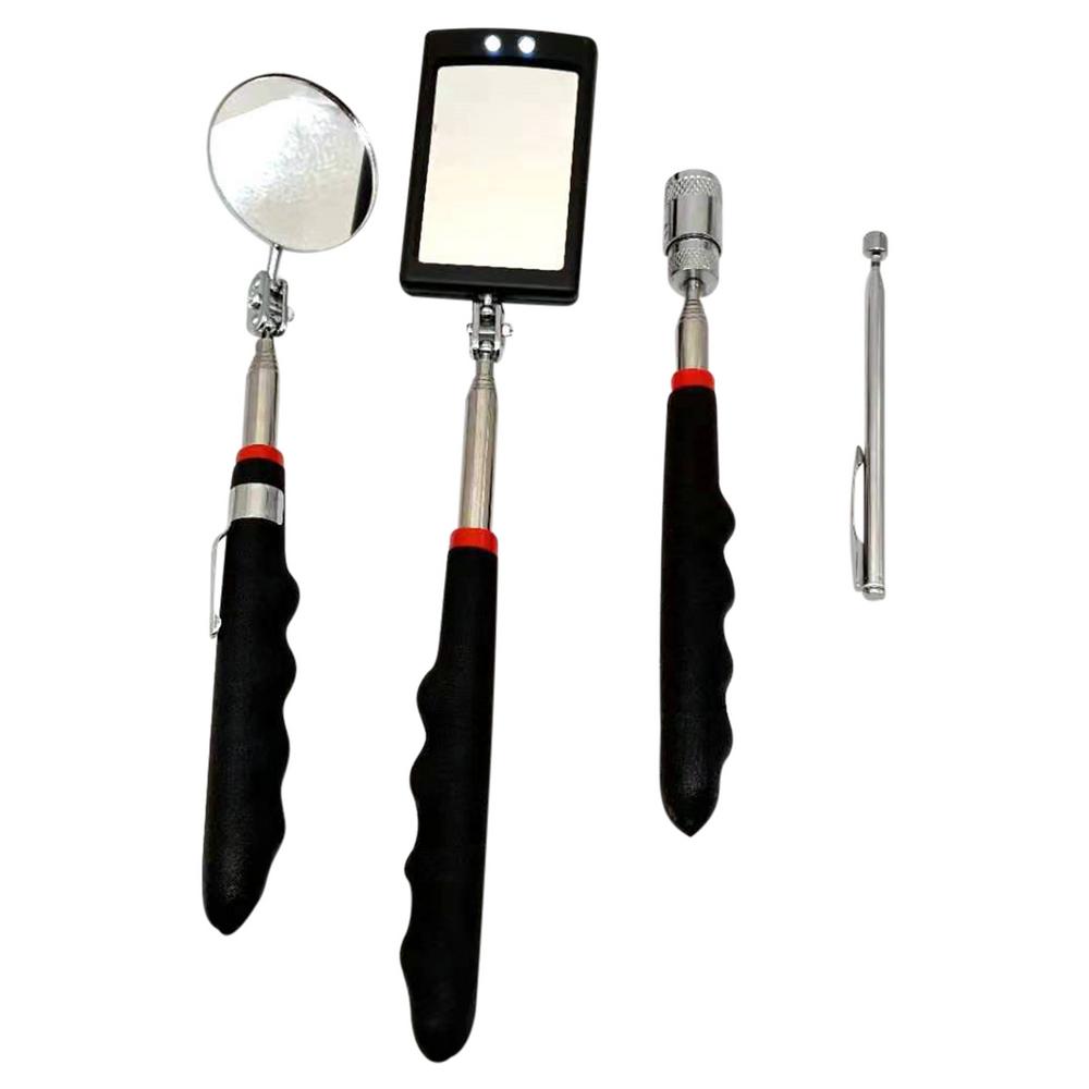 Magnetic Telescoping Pick-up Tool Round And Square 360 Swivel Adjustable Storage Holder Car Detailing Organizer Metal Hanger