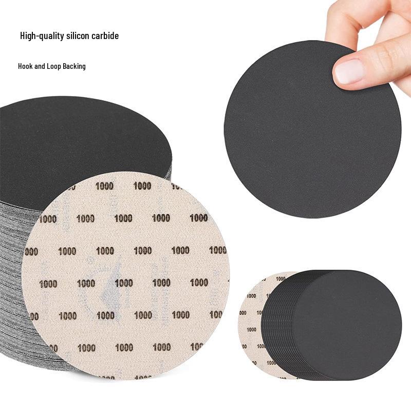 6-Inch Flocked Self-Adhesive Sandpaper Discs for Polishing and Buffing