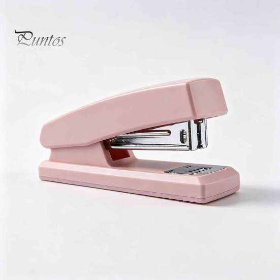 Easy Press Stapler for Comfortable Use Mini Stapler, with Ergonomic Curved Design, Handheld Morandi Color Minimalist Office School Home And