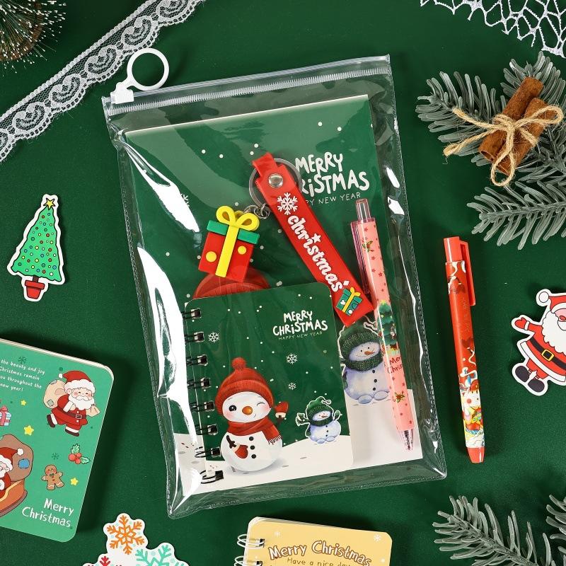 Holidays Study Supplies Decorative Christmas Stationery Set Keychain Pendant Stationery Varied Styles Student Stationery Kit