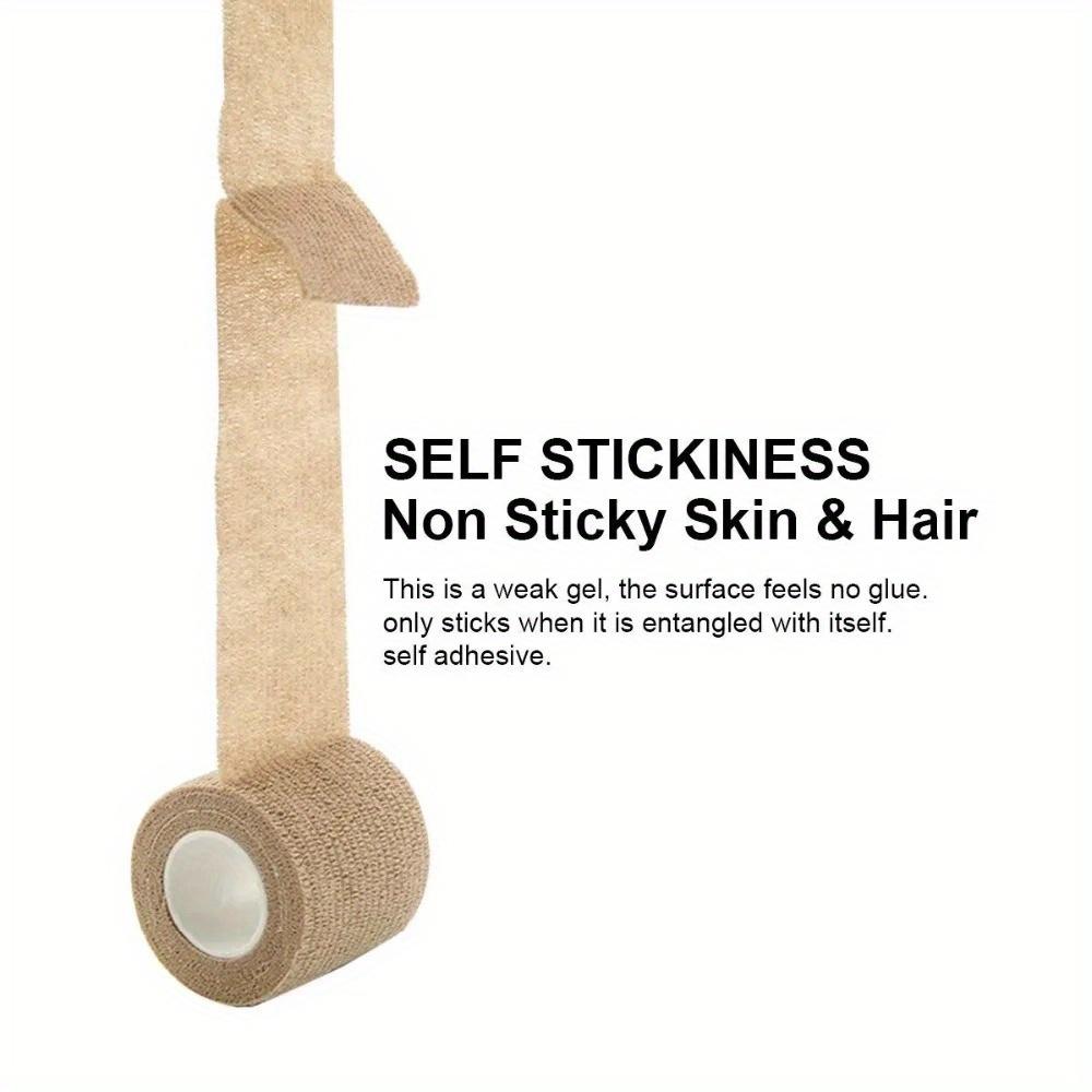 2 Stück/4,5m (177,16 Zoll) Selbstklebende elastische Bandage, Vlies-Sportbandage für Finger, Knöchel, Handfläche, Schulter und Knie, Erste-Hilfe-Set