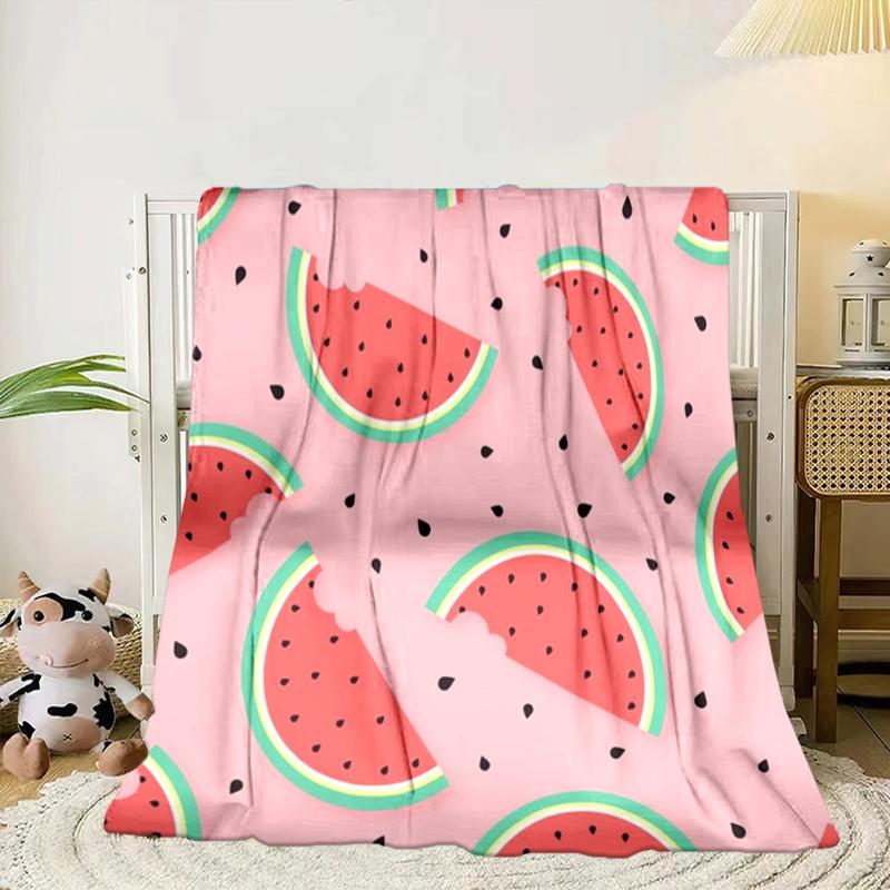 Watermelon Slice Pattern Blanket Flannel Blanket Throw Blanket Sofa Cover Blanket Soft Premium Blanket Picnic Blanket Tv Blanket Gifts