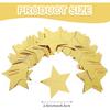 Glitter Gold Star Garland - 104 Ft Banner Backdrop for New Year, Birthday, Wedding & Party