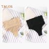 2 Pcs Women Thong High Waist Tummy Control Butt-uncovered One-piece Moulding Good Breathability Elastic Quick-drying Posture Correction Briefs Female