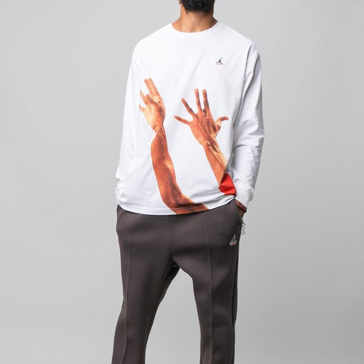 Air Jordan X Union LA The J Long-Sleeve T-Shirt White Men Tops CV1298-100
