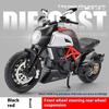 1/12 Scale Ducati Diavel Model Alloy Motorcycle Diecast Model Children's Toy Kids Gift Birthday Present for Boys Display Model