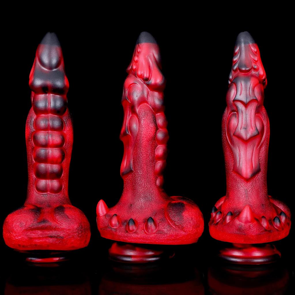 7 Frequency Heating Vibrator Dildo Alien Huge Realistic Penis Silicone Monster Dildo Vibrators Female Strap On Lesbian Sex Toys