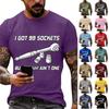 Men's Loose Fit Casual Short Sleeve T-Shirt Labor Day Printed Graphic Tee Comfortable Cotton Blend Crew Neck Top