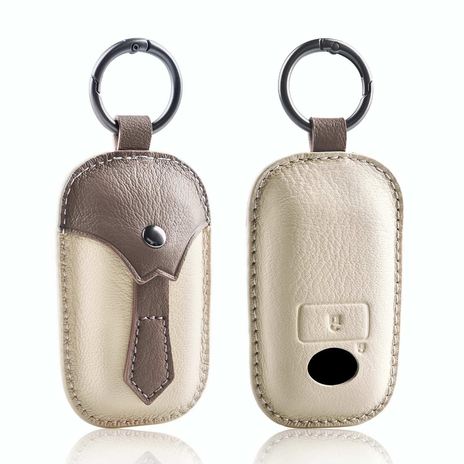

Leather For Toyota Perodua Malaysia Car Key Protector Car Key Fob Key Fob Protector 2 Buttons Smart Remote Car Key Case Cover коричневий