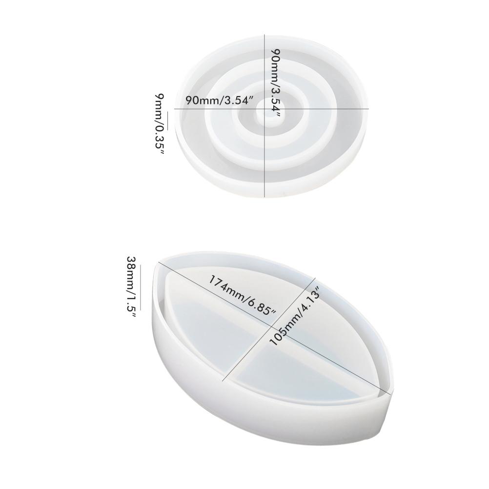 DIY Resin Dripping Coaster Mold Blue Eye Round Coaster Mould Silicone Mould Great Gift for your Friends and Family