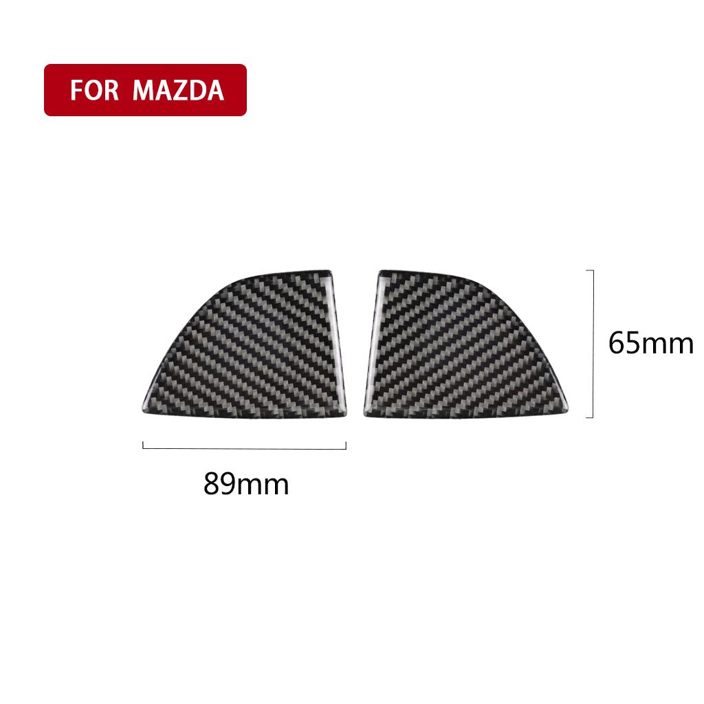 Fit For Mazda3 Axela 2017-2018 True Carbon Fiber Front Grille Grill Trim Cover Front Decorative Parts  Car Styling Accessories