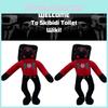 Brinquedo de Pelúcia Skibidi Toilet Piush com Pelúcia Curta Super Macia Design de Homem Vaso Sanitário de Desenho Animado
