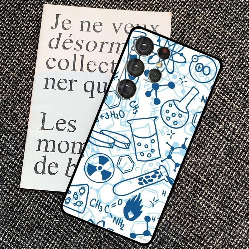 Science Chemistry Style Case For Samsung Galaxy S25 Ultra S21 S22 S23 S24 Ultra S9 S10 S20 Plus S25 FE Back Cover
