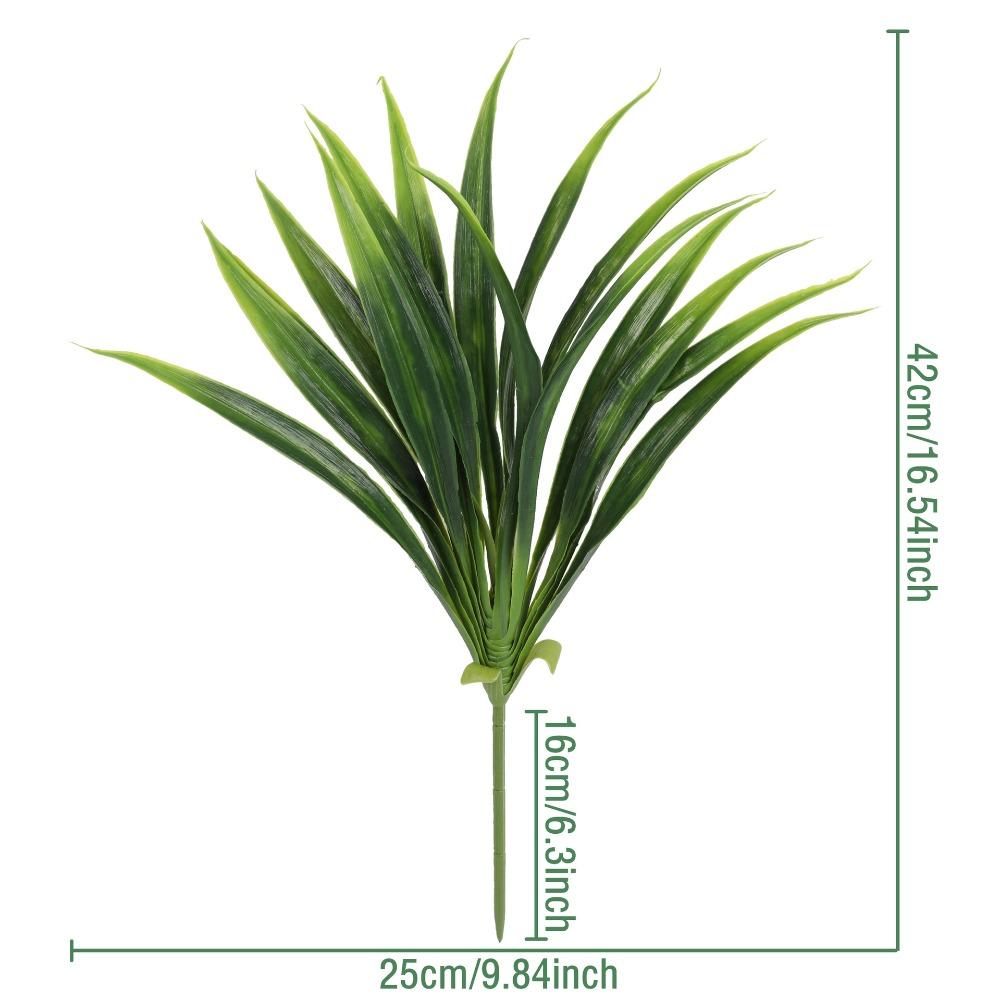 Реалистичные 42 см Искусственные Листья Орхидеи DIY Симуляция Искусственные Растения Пластиковые Зеленые Искусственный Гладиолус Свадьба зелёный