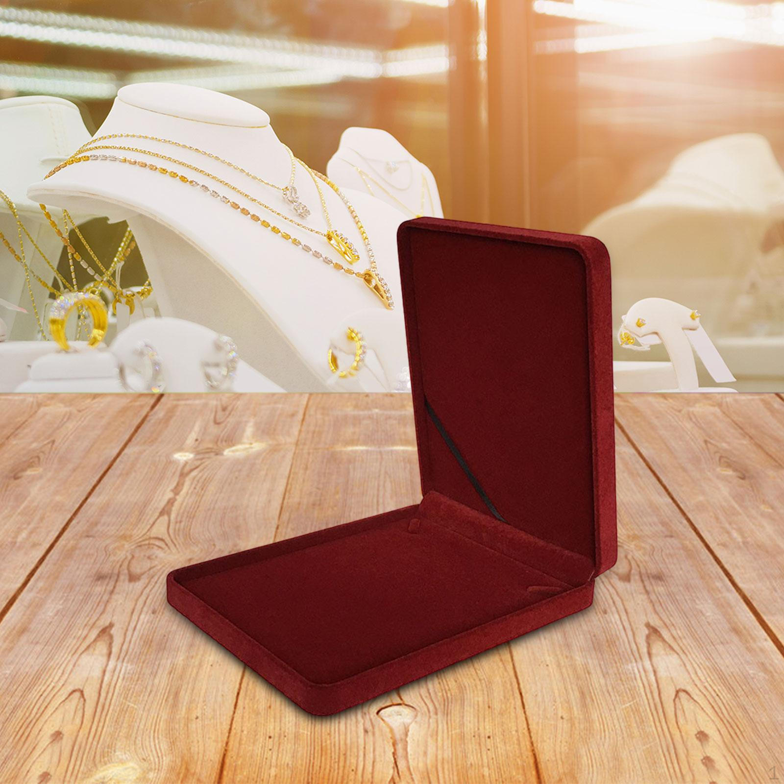 

Витрина для ювелирных изделий, шкатулка для ожерелий, органайзер для витрины Burgundy