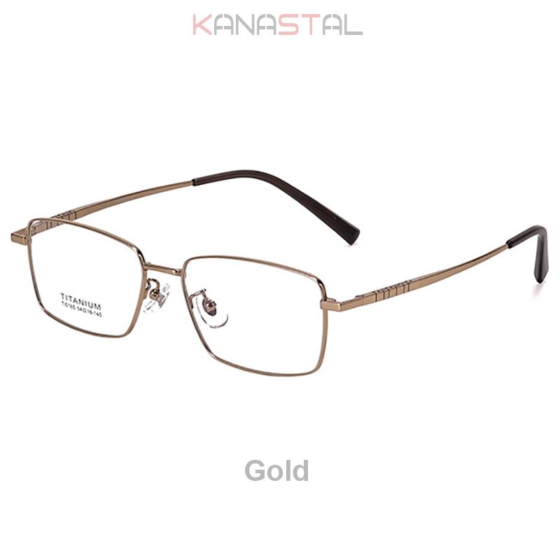 Men Pure Titanium Business Eyeglasses Frame Anti Radiation Lenses Women Square Glasses Prescription Myopia Reading Eyewear Frame