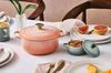 Le Creuset Signature Cocotte Ronde 18 cm Cast Iron Enamel Pot, Péch, Gas, Induction, and Oven Compatible [Official Japanese Product]