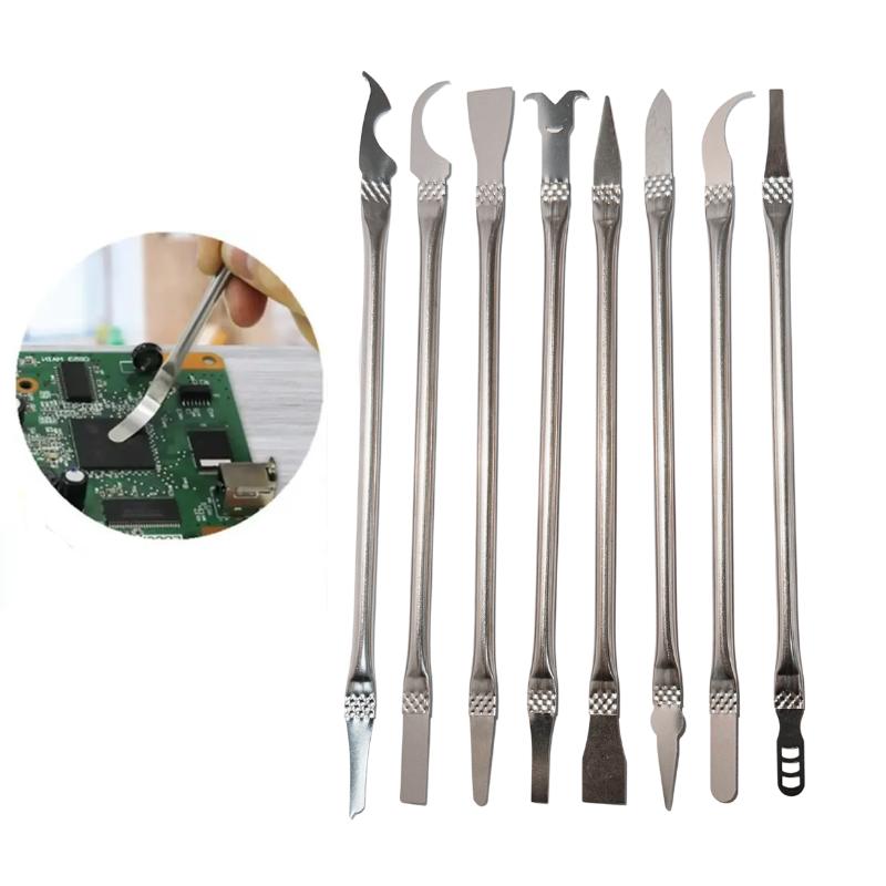 8 In 1 CPU IC Phone Repair Tools Glue Remover Chip Repair Thin Blades Piratical Repair Hand Tool For Mobile Phone Computer