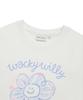 WACKY WILLY [26Ss] Women'S Big Lily Graphic Short Sleeve T-Shirt White