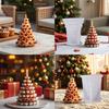 Heart Carved Christmas Tree Shape Silicone Molds for Candle Soap Christmas Candle Silicones Mould For Holiday Decoration