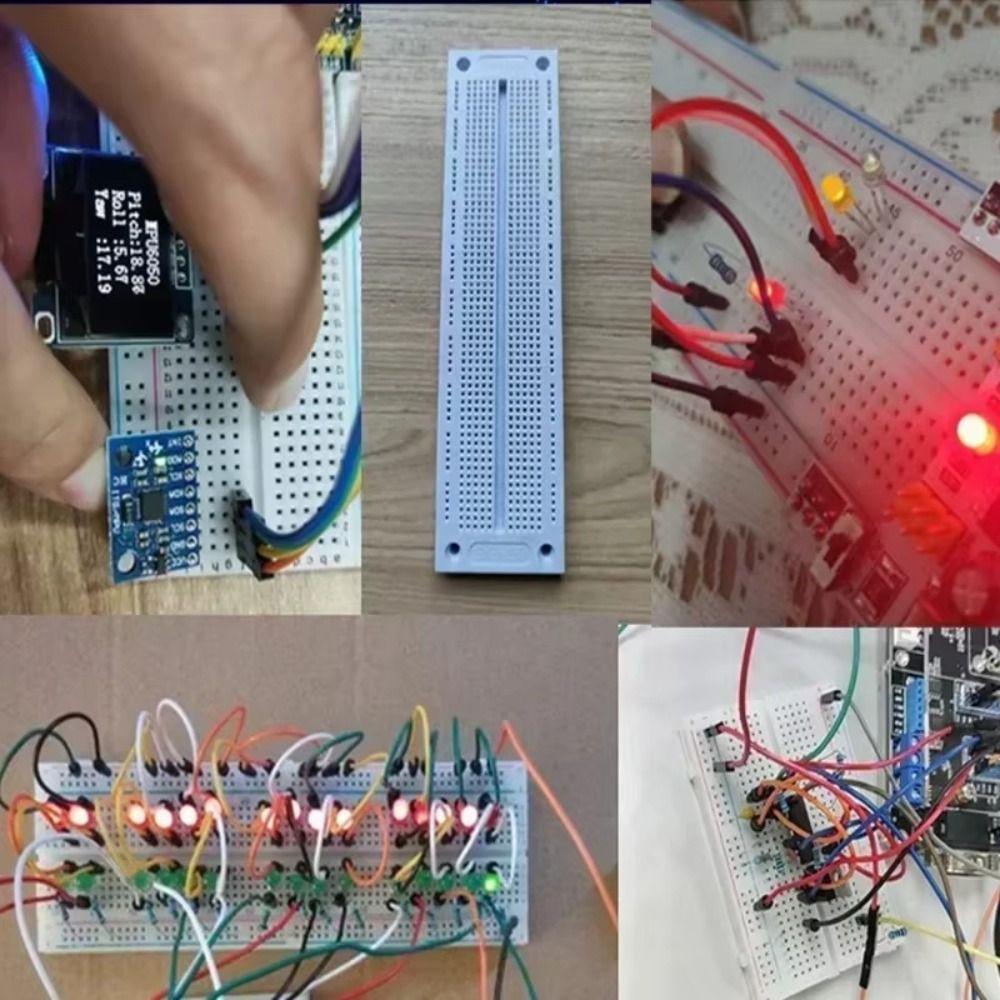Red & Blue Wires MB-102 Breadboard Experimental Connection Board Circuit TestingDIY Electronics