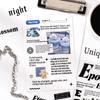 Yuezhen Creative English Imprint Die-Cut PET Journal Stickers