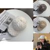 Luxurious Winter Thickened Faux Rabbit Fur Baseball Cap For Women Warm And Stylish