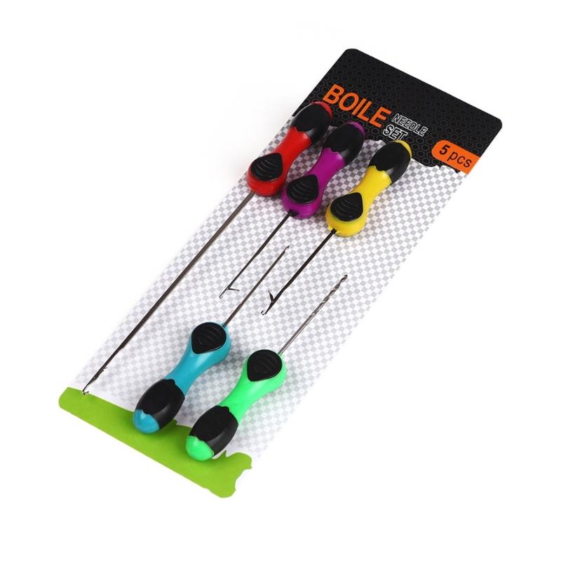 Baiting Drill Lure Rigging Needle Hook 5pcs Boilie Needle Fishing Baiting Needle Fishing Equipment Accessory Portable