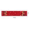 180CM Christmas Tablecloth Polyester Rectangular Snowflake Table Cover For Christmas Navidad Dinner Table Decoration Supplies