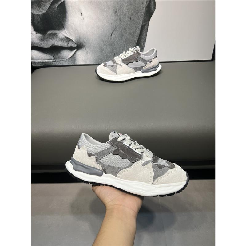Men's shoes, spring and summer new mesh leather dissolving shoes casual shoes breathable trend platform men bc
