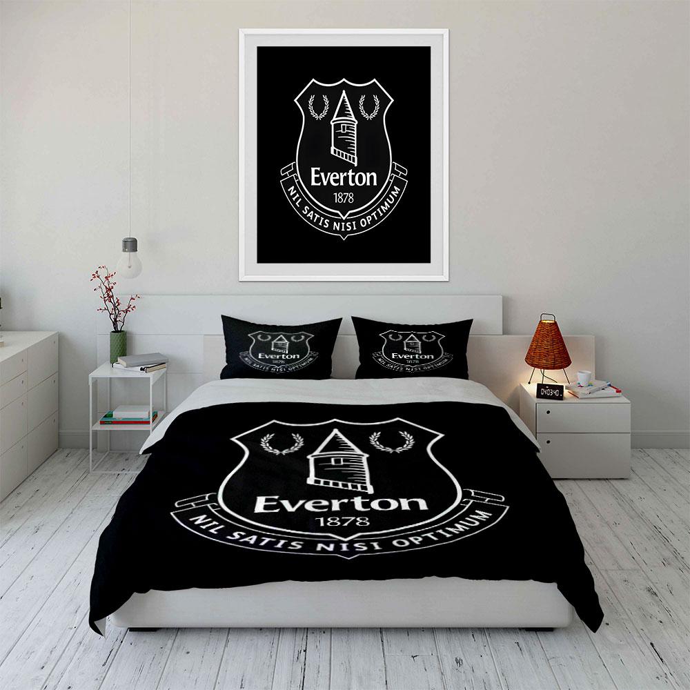Stemma e testo dell'Everton. Set lenzuola Set copripiumino Copripiumini Federe(1*Copripiumino 2*Federe senza imbottitura piumone)
