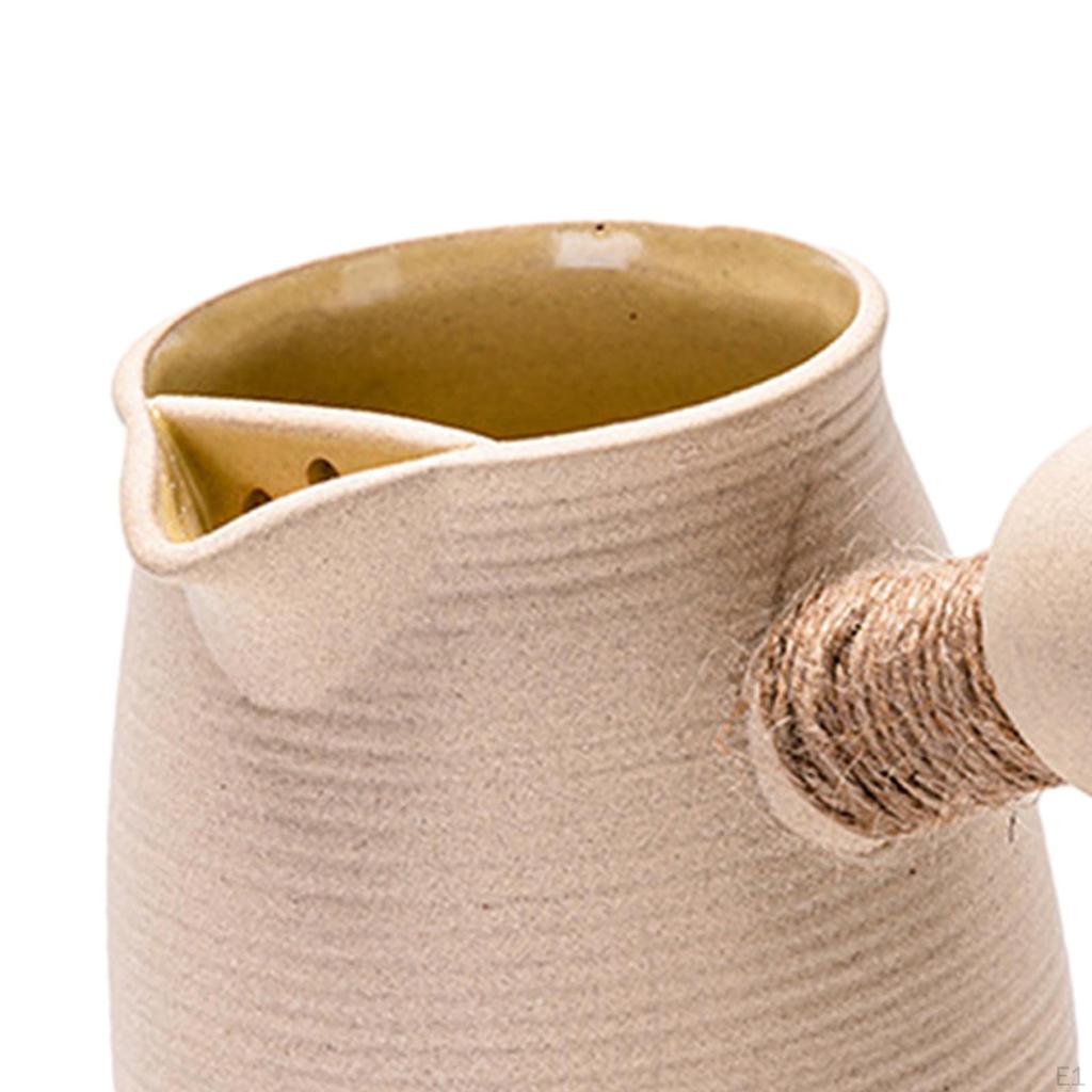 Ceramic Teapot for Boiling Water Porcelain Tea Pot with Side Handle House Restaurant