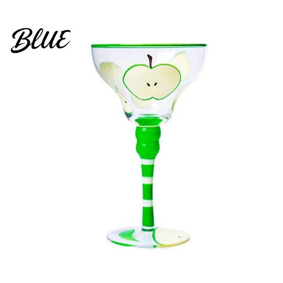 Classic Margarita Cup Mexican Hand Painted Glass Champagne Cocktail Glasses