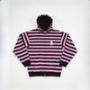 European and American Street Trend Striped Contrasting Gothic Long Sleeved Hoodie