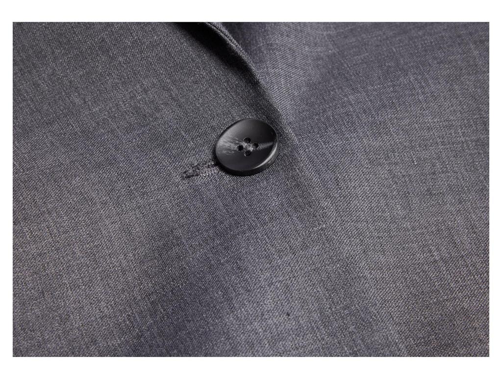 Women's Spring Style Long, Single-Button, Waist-Cinching Blazer: Simple, Fashionable, High-End Jacket