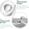 1/2 Pack Glass Fermentation Weight, Easy Grip Pickling Glass Weight for Home Brewing, Pickling, Fermented Fruits, Sauerkraut