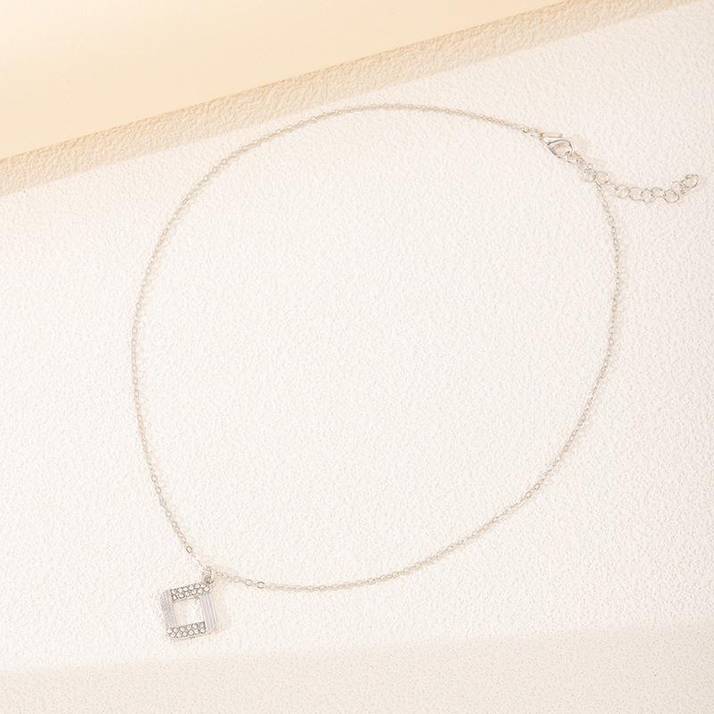 Alloy Diamond Cross Pendant Jewelry Women's Versatile Geometric Necklace Animal Snake Necklace