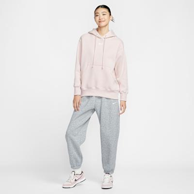 Nike Sweatshirts Women's Pink Hooded Moderate Regular