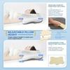 Ergonomic pillow, neck support, cervical pillow Orthopedic memory foam pillow, comfortable sleep, contour bed pillow