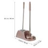 1Set Toilet Brush and Plunger with Holder Powerful Bathroom Cleaning Set Soft Non Scratch Bristles Compact Light Weight Easy