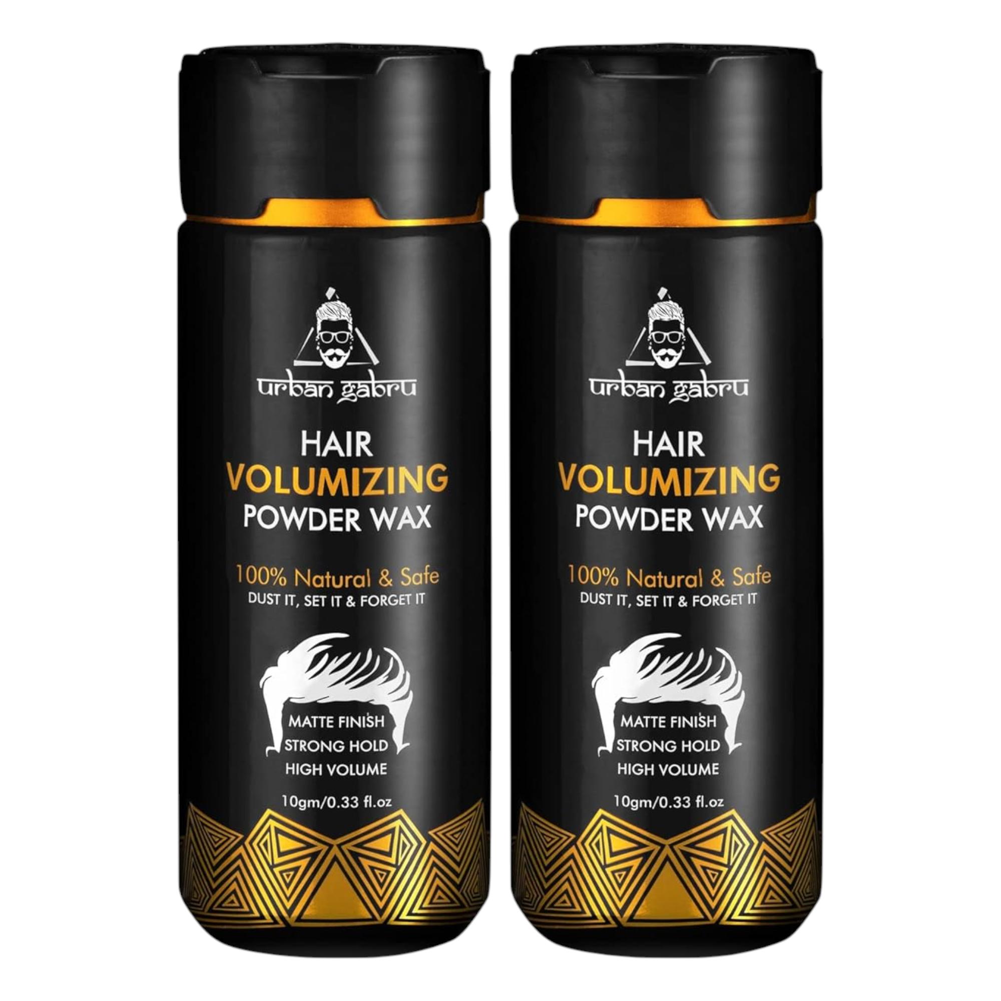 UrbanGabru Hair Volumizing Powder Wax Strong Hold Matte Finish 24 Hr Hold 10gm Pack of 2 Styling Powder