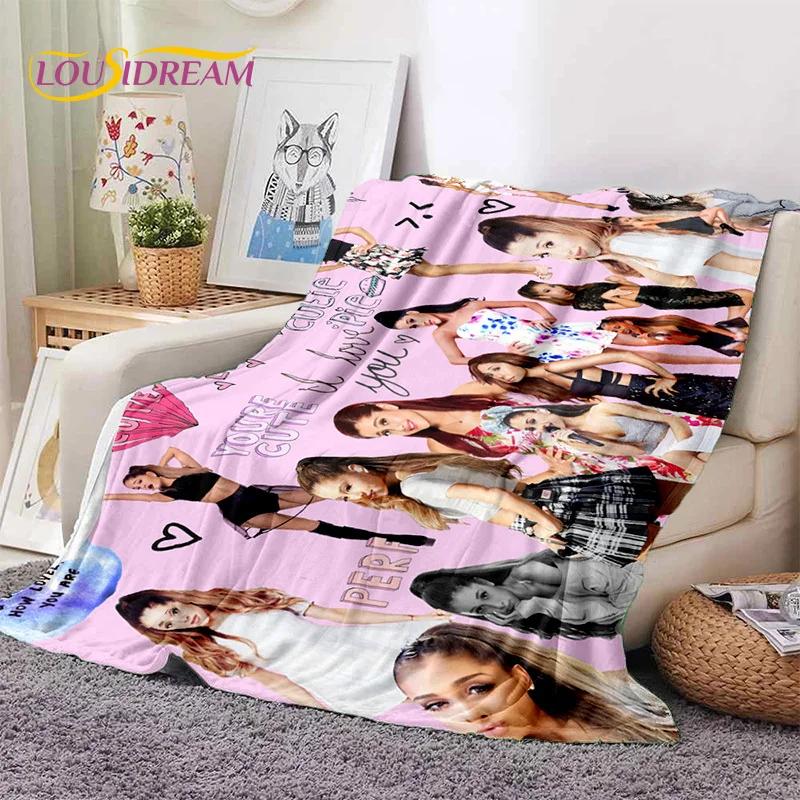 3D Ariana Grande Katze Ari Sänger Weiche Decken, Warme Kuscheldecke Bequeme Decke für Picknick Betten Sofa Zuhause Schlafzimmer Geschenk