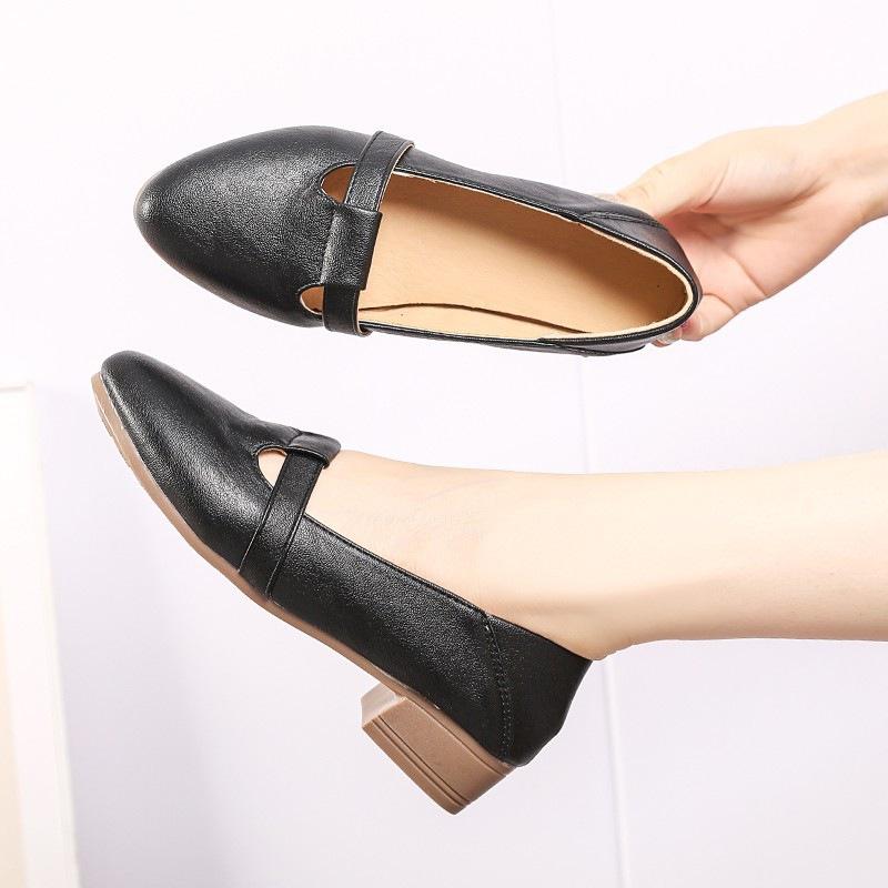 2025 autumn new pointed low heel fashion shoes comfortable soft sole temperament versatile work shoes shallow mouth fashion shoes