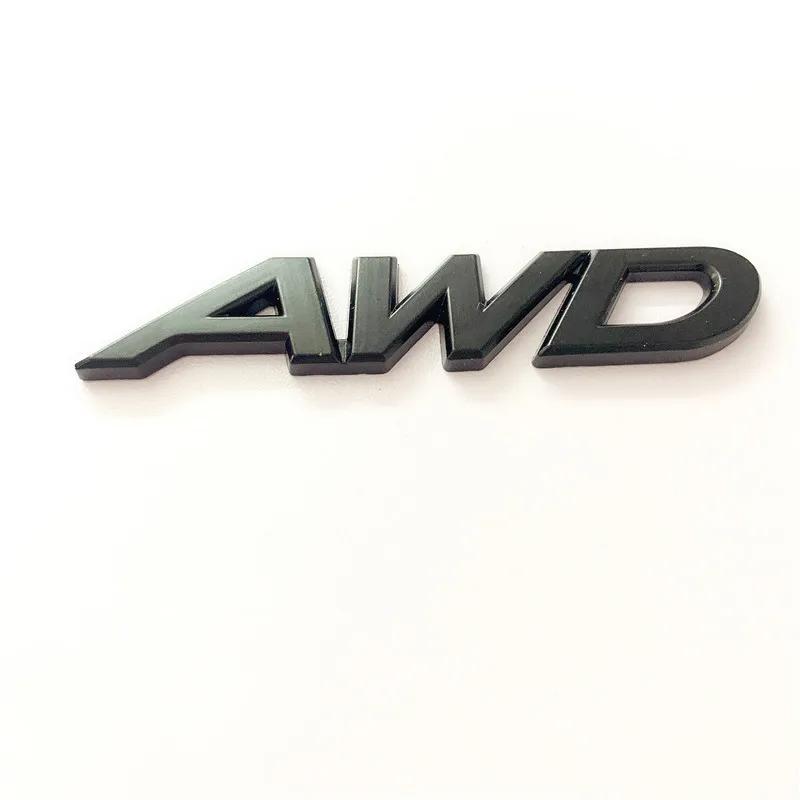 1 шт. 3D Металлический Логотип Буквы AWD Эмблема на Багажник Автомобиля Значок на Крыло Наклейка