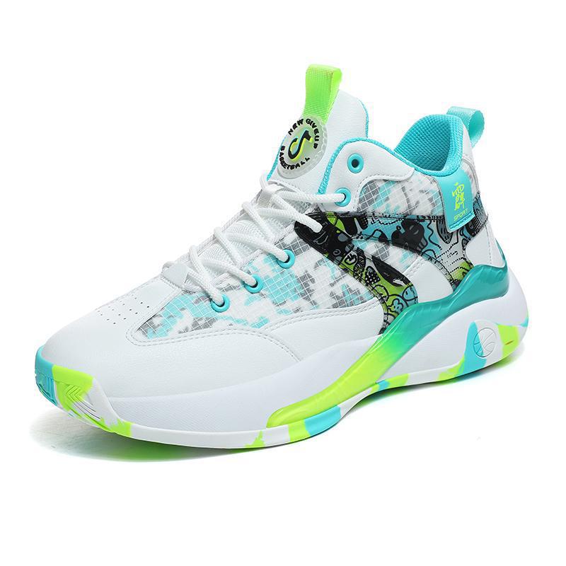 Basketball shoes Men's shoes Non-slip, wear-resistant, shock-absorbing, lightweight and breathable Student sports shoes High-top practical cemen
