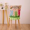Easter Theme Chair Cover, Indoor Decorative Gnomes Cute Rabbit Pattern Chair Cover, Cute Cartoon Style Home Decorations
