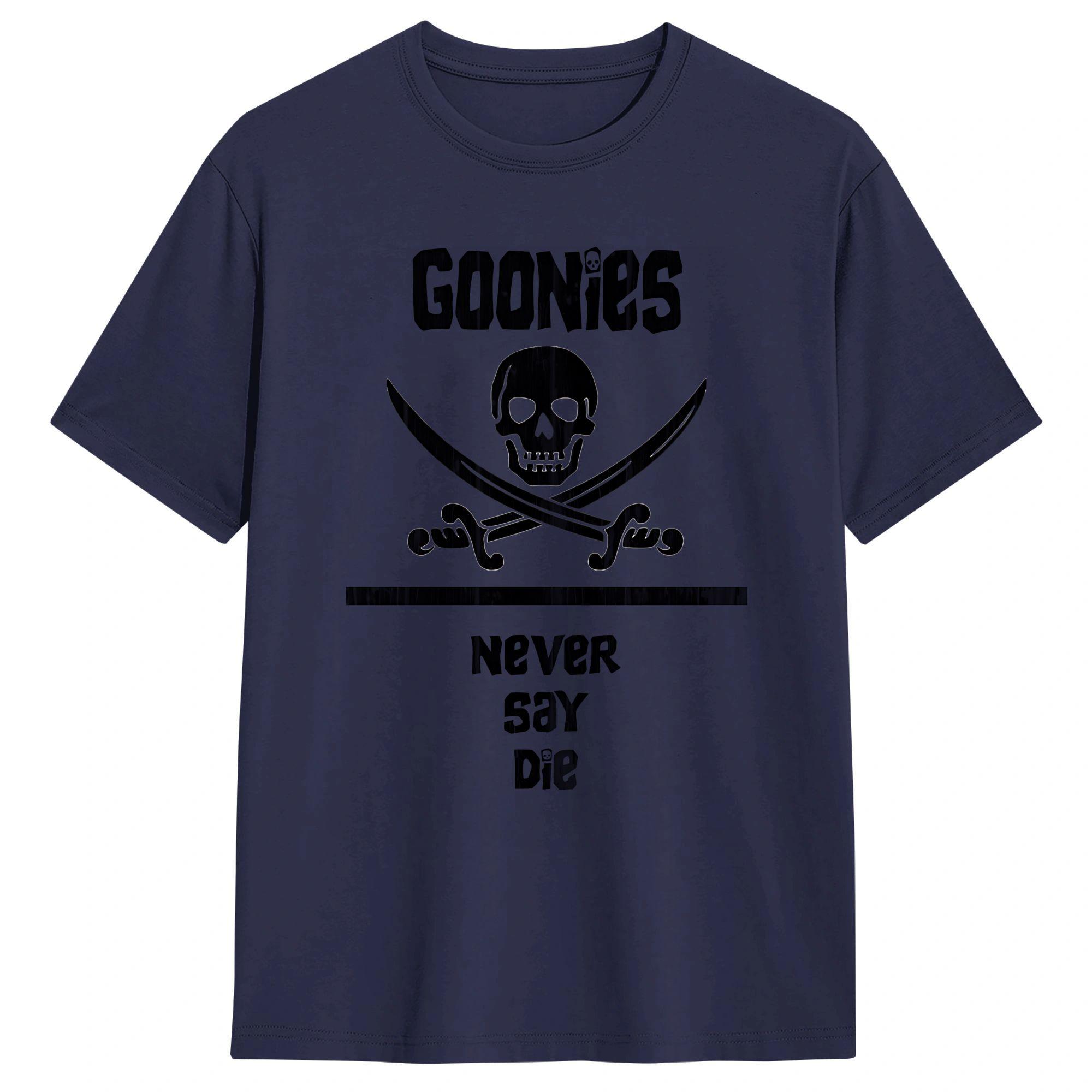 

The Goonies Never Say Die Mens T Shirt Fashion Tees Short Sleeve Crewneck TShirt 100 Cotton Graphic Clothing 4XL